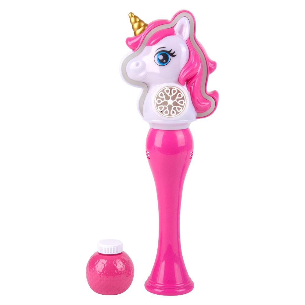 Light-Up Neon Unicorn Bubble Wand (1 PC)