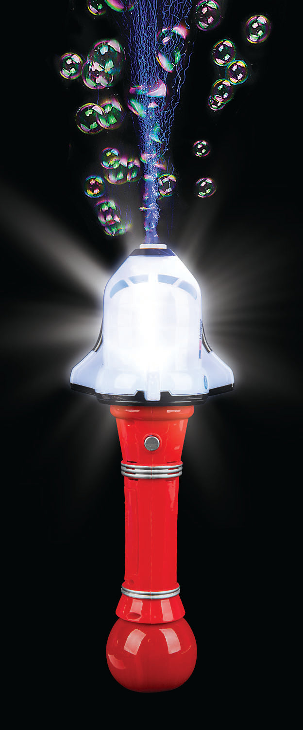 Light-Up Bubble Blower Shuttle Wand