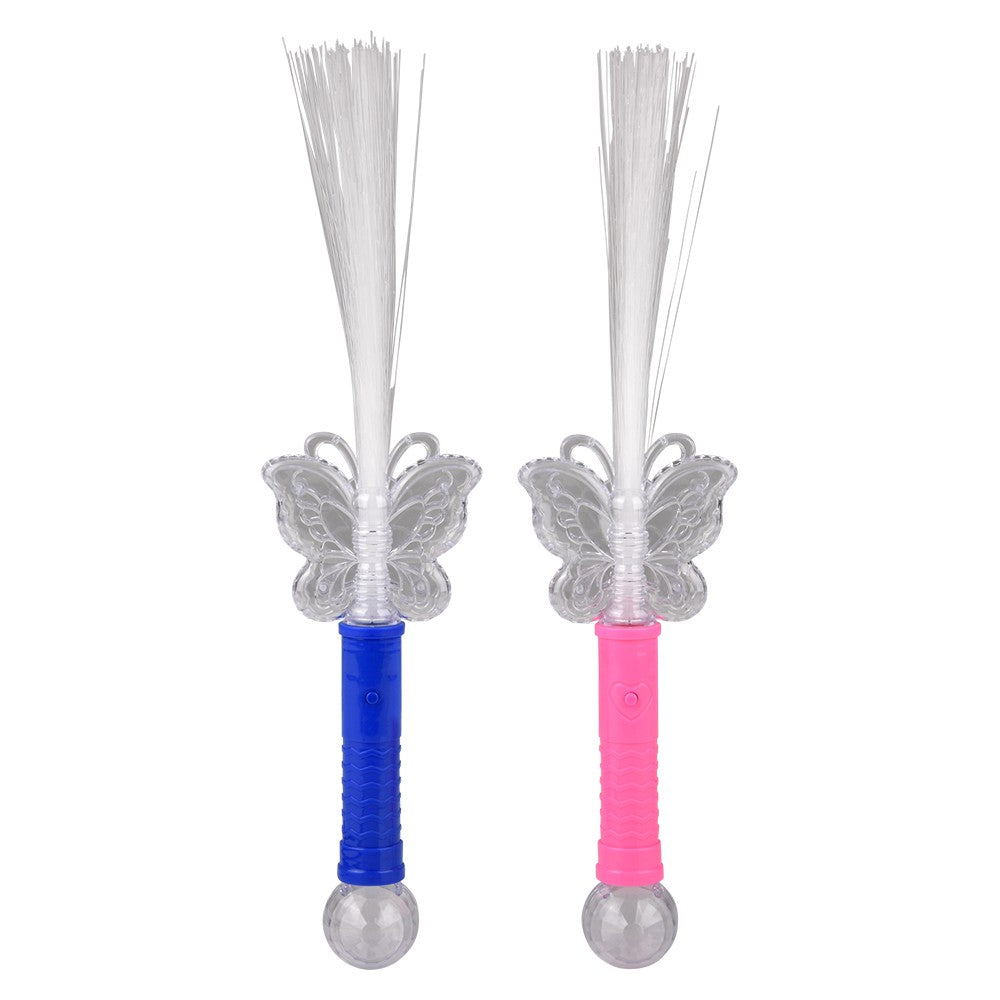 Light-Up Butterfly Fiber Wand (1 DZ)