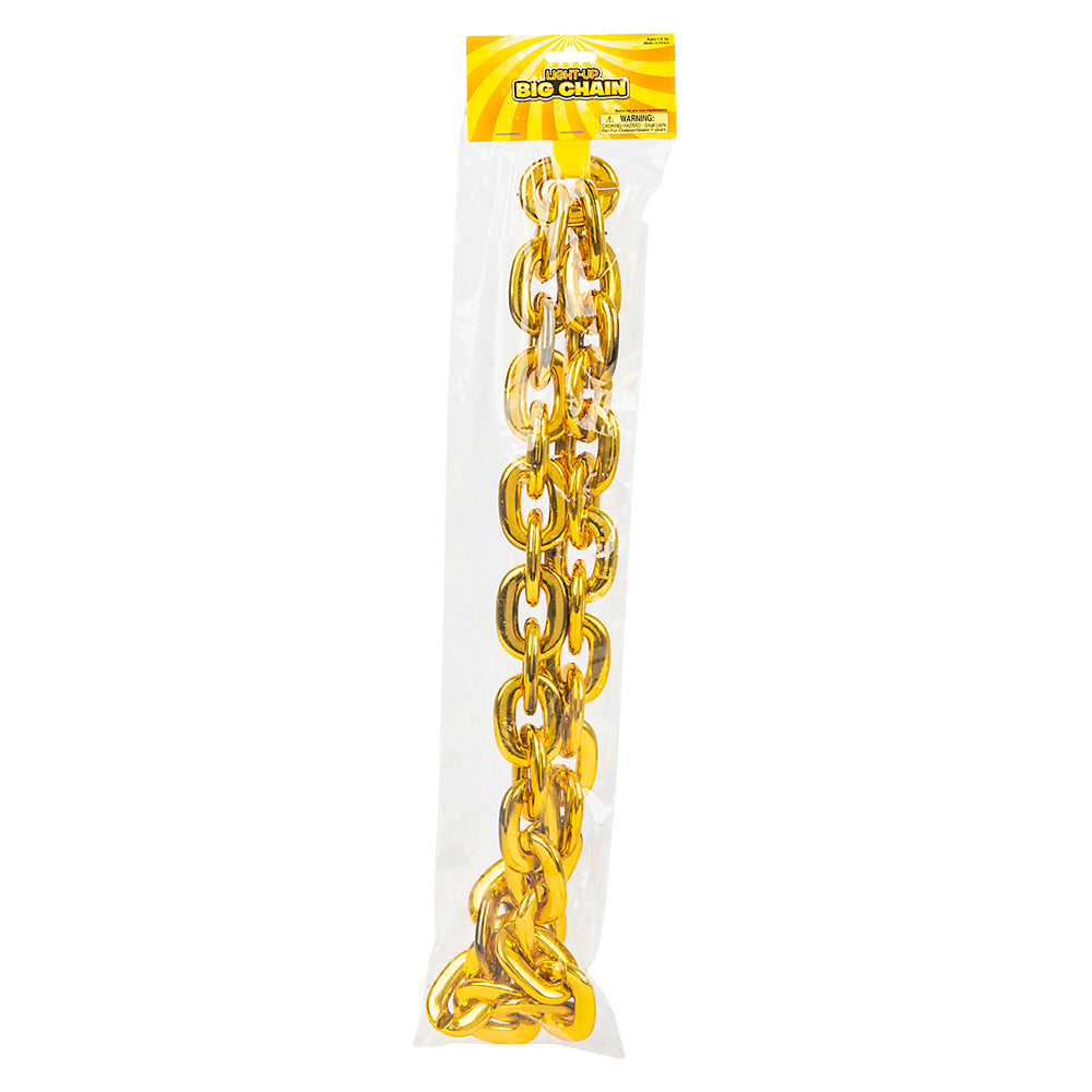 Light-Up Big Chain Gold Necklace