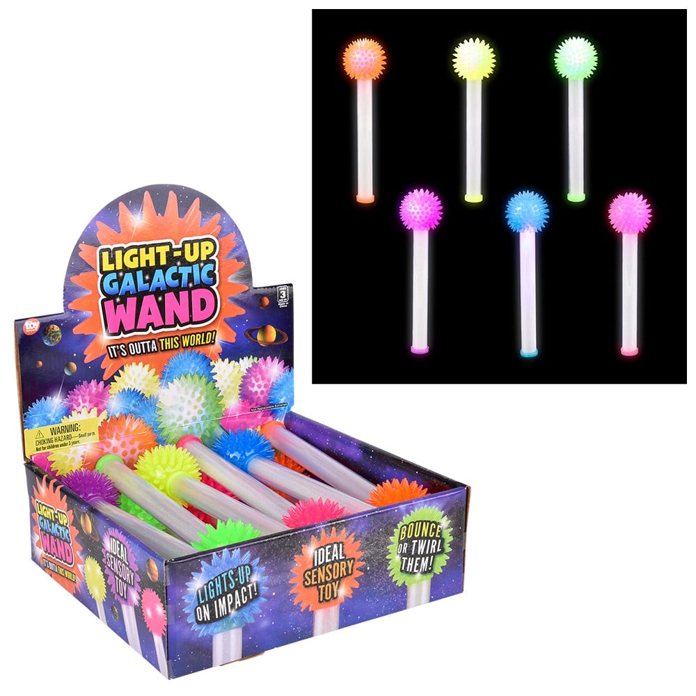 Light-Up Galactic Wand 9" (12 Display)