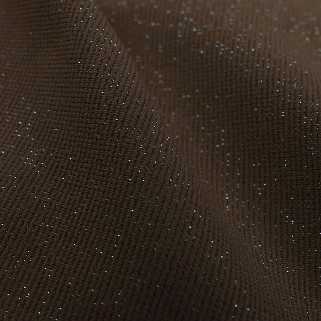 Glimmer Nylon Spandex Lurex Fabric - Black/Gold, 58" Width (1 Yard)