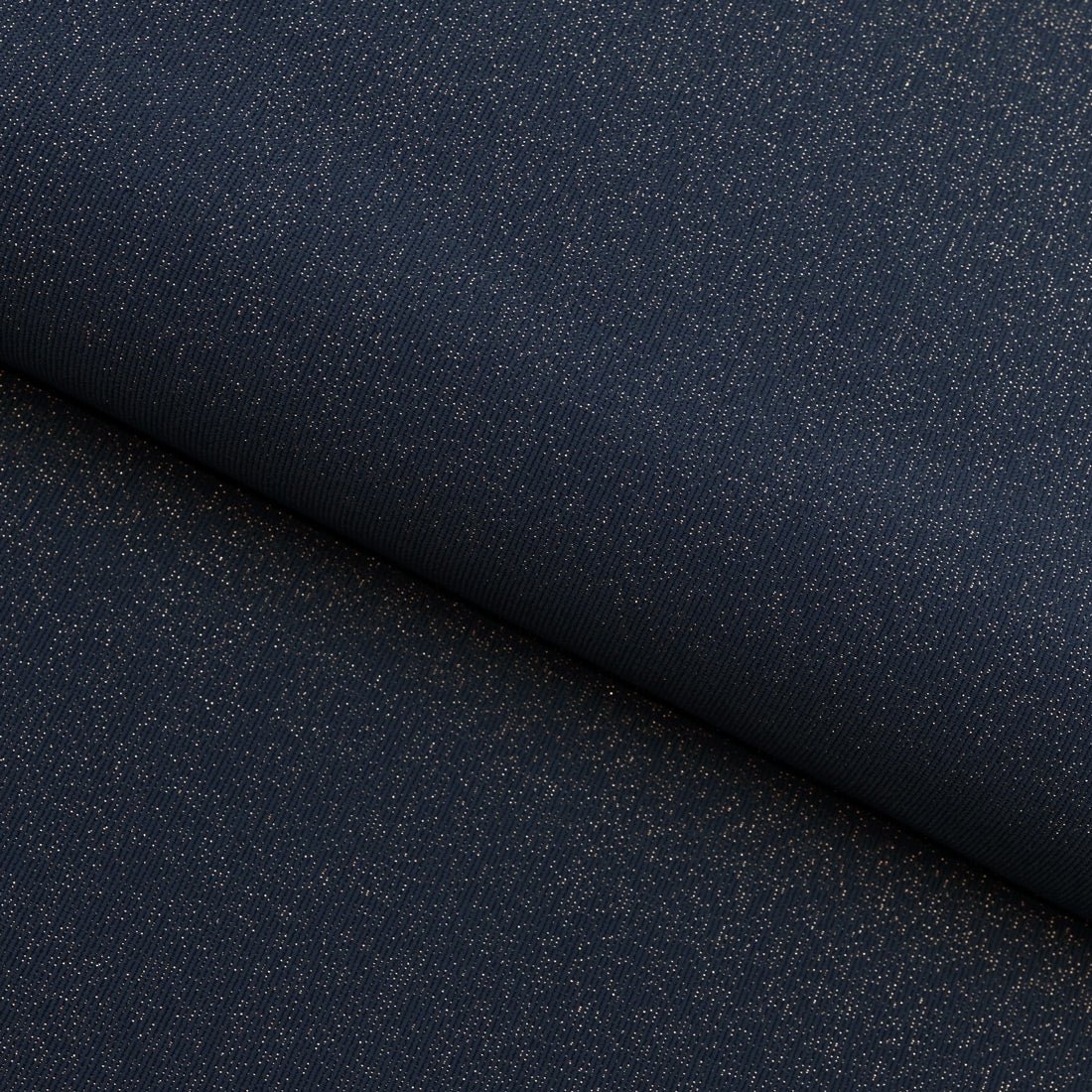 Glimmer Nylon Spandex Lurex Fabric - Black/Gold, 58" Width (1 Yard)