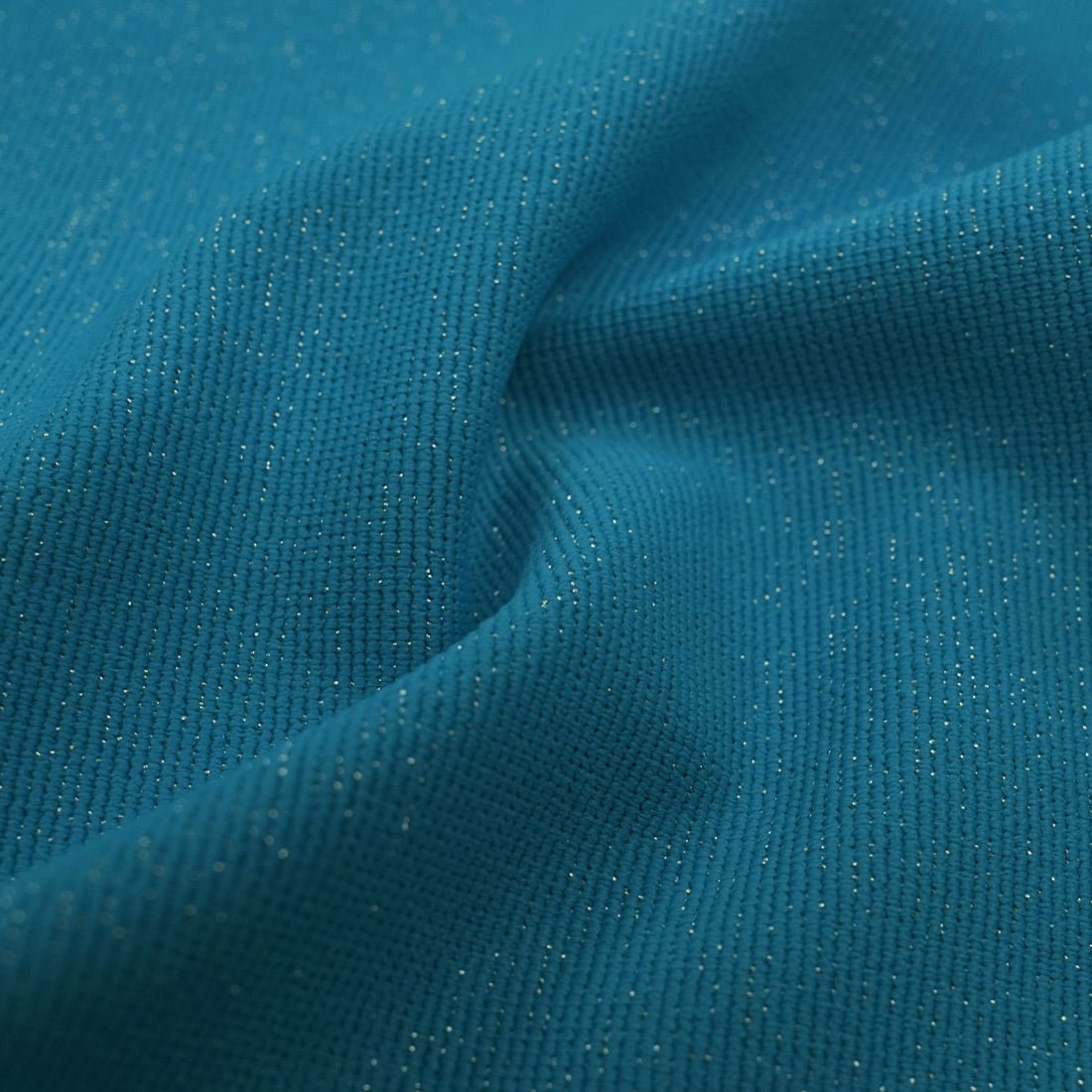 Glimmer Nylon Spandex Lurex Fabric - Black/Gold, 58" Width (1 Yard)