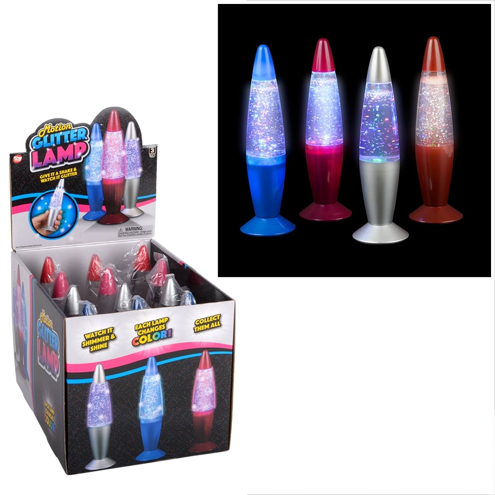 Glitter Lamp 7" Novelty (12 DZ)