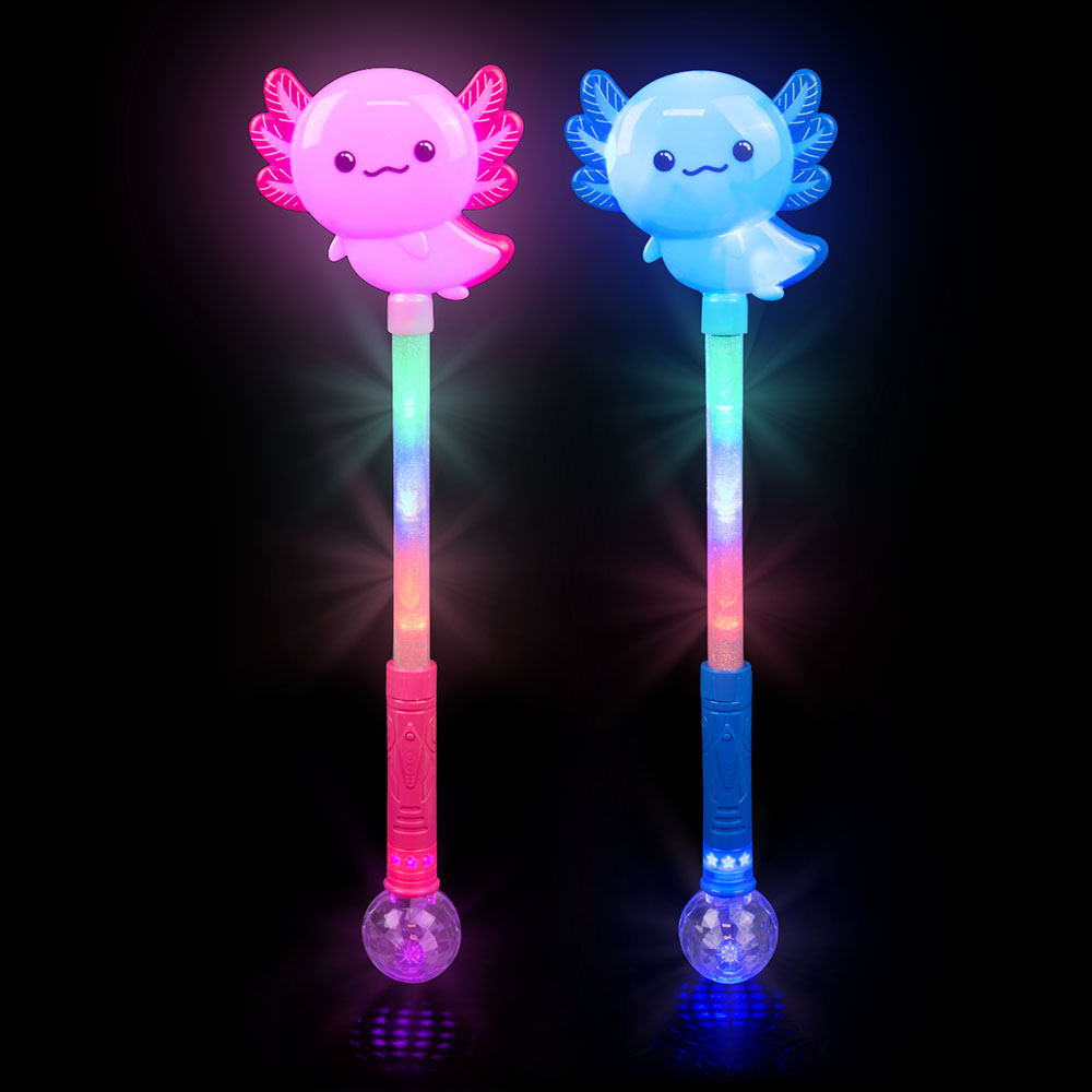 Light-Up Axolotl Magic Ball Wand