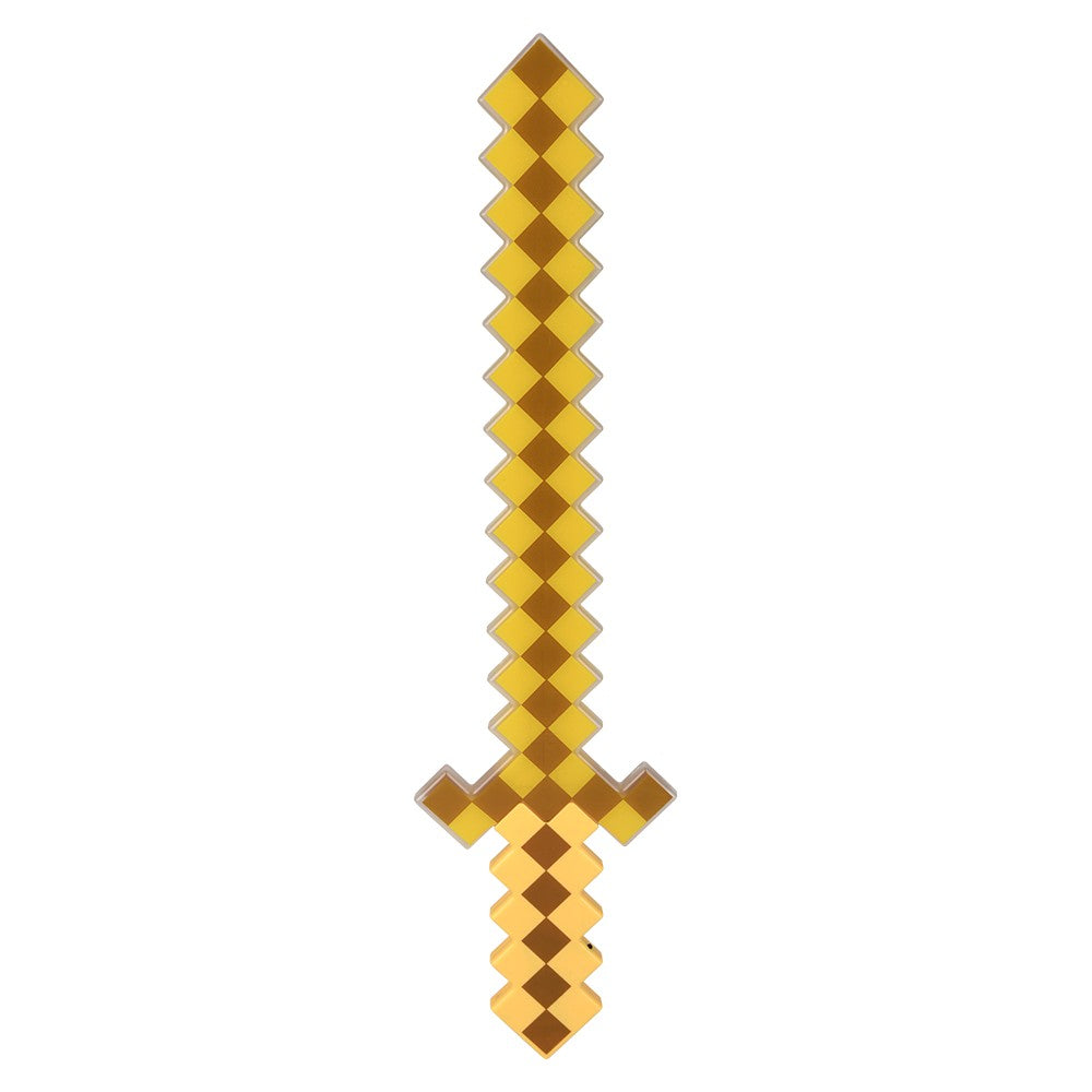 Light-Up Gold Pixel Sword