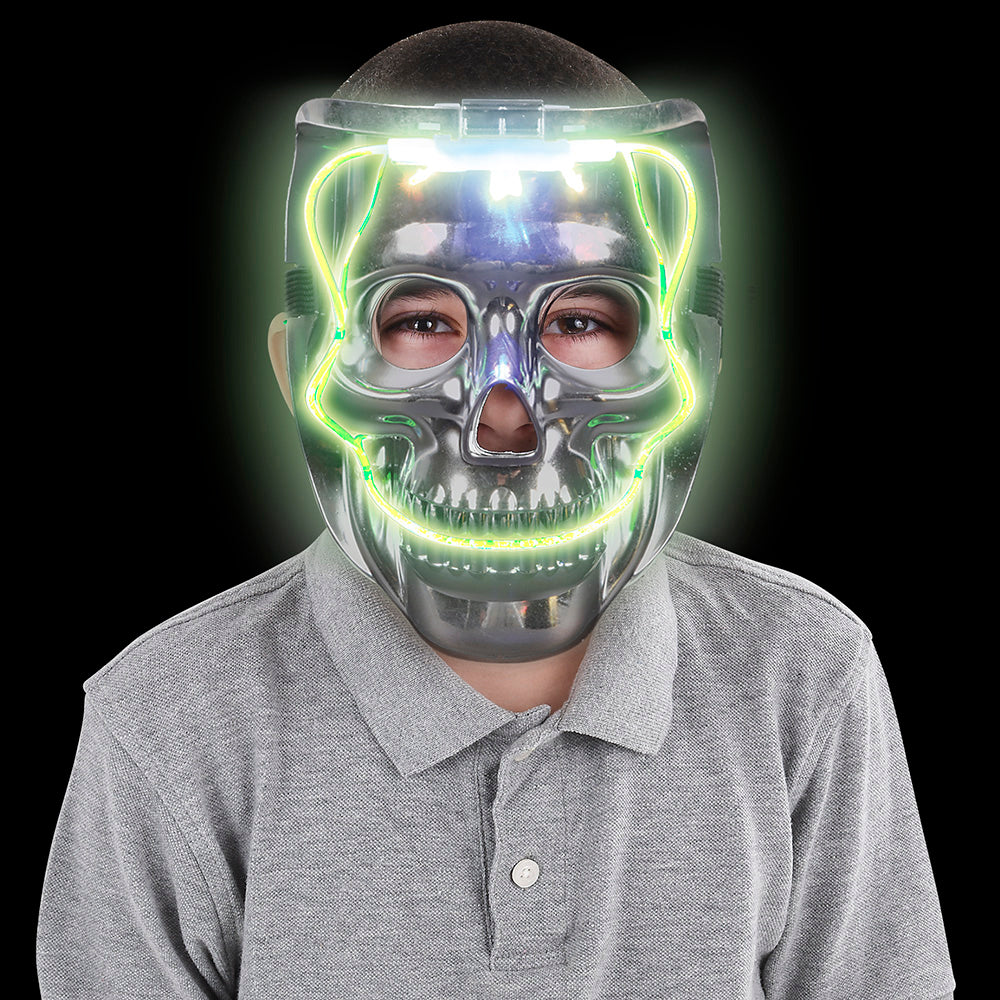 Light-Up Skull Mask (1 PC)