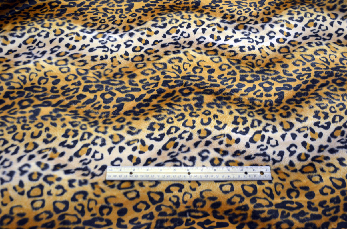 Velboa Faux Fur Polyester Fabric - White Black Zebra, White Black Cow, Gold Leopard, 60" Width (1 Yard)