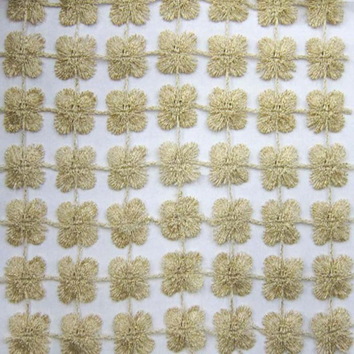 Groove Fabric - Floral Metallic Sheer, 110" Width (1 Yard)