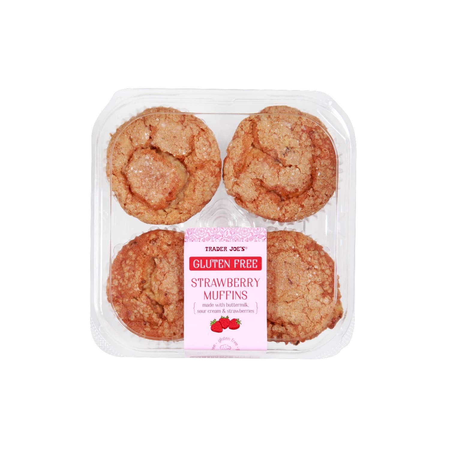 Trader Joe’s Gluten Free Strawberry Muffins 14 Oz