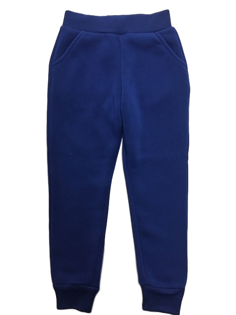 Girls Fleece Sweatpants - Fleece Fabric, Solid Color, Multiple Sizes (1 Pair)