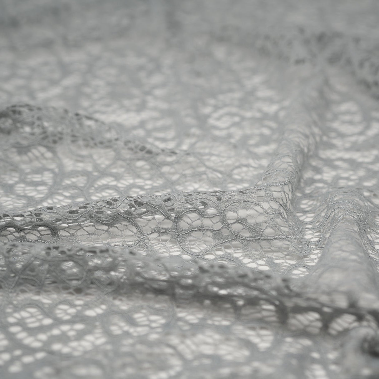 Gabrielle Stretch Lace Nylon Spandex Fabric - Solid, 58" Width (1 Yard)