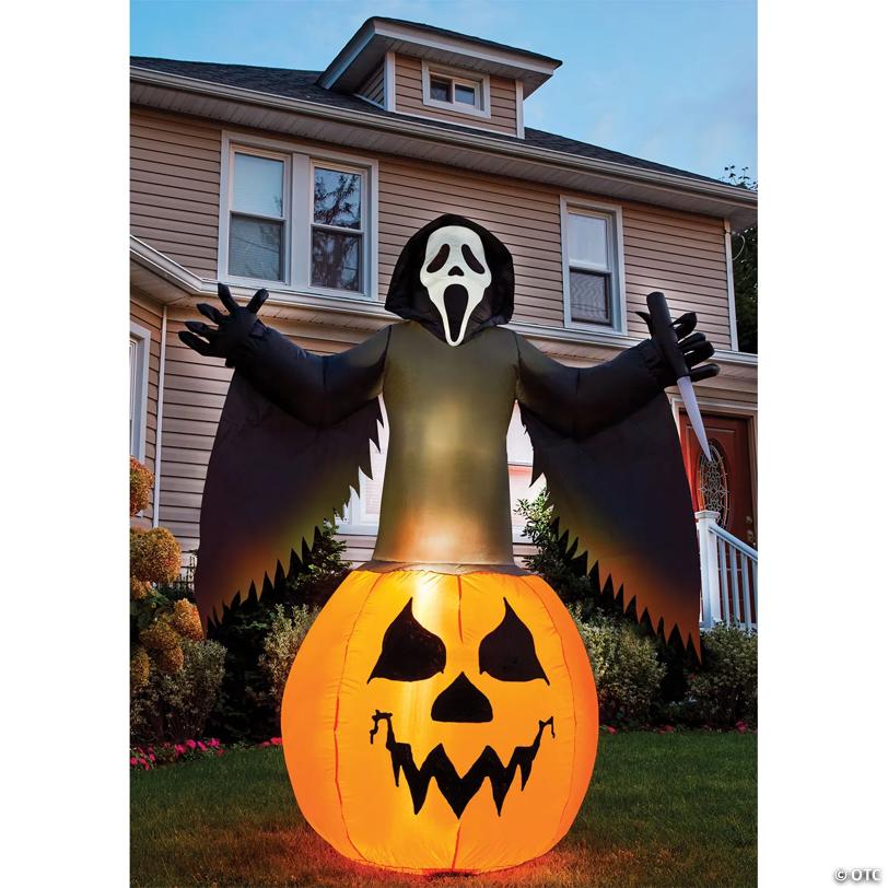 Ghost Face ® Pumpkin Lawn Inflatable Australia
