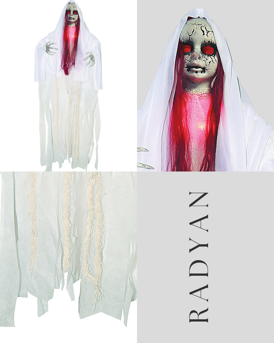 Ghosts Yard Decoration, Set of 3, 2-Foot