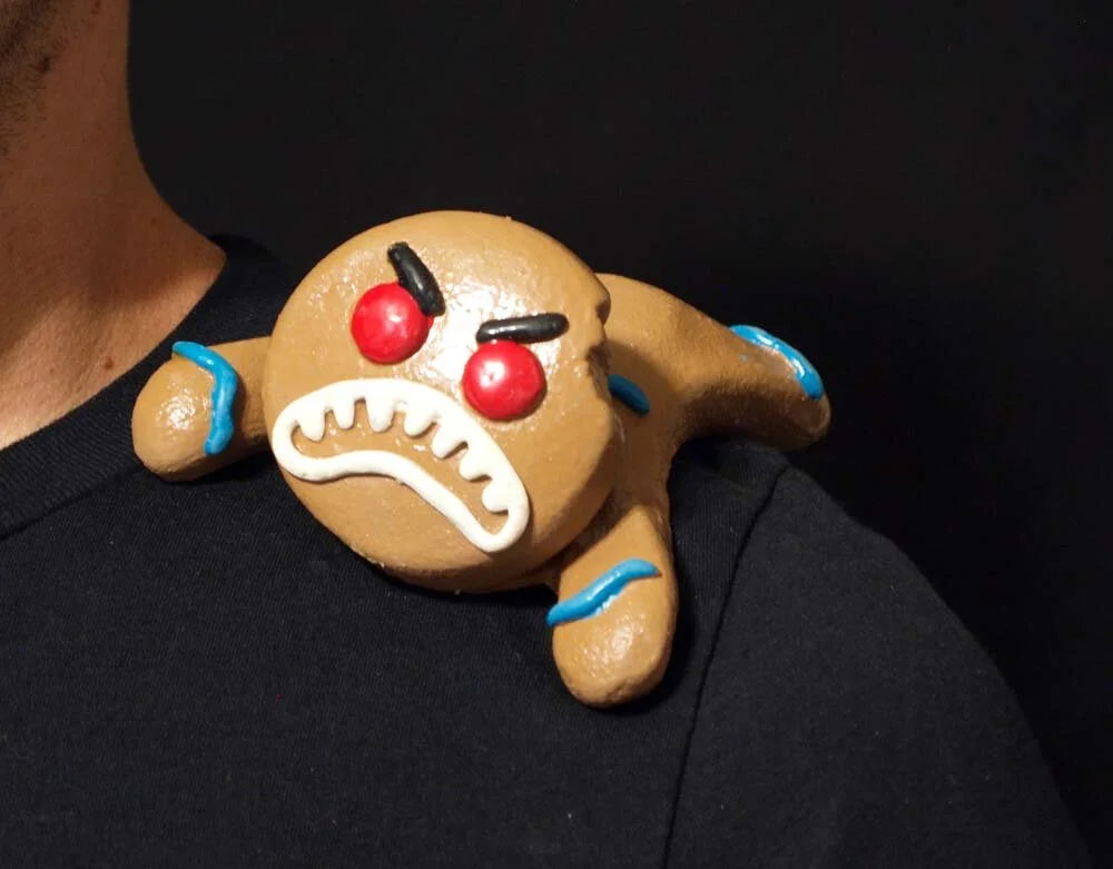 Killer Gingerbread Man Shoulder Buddy