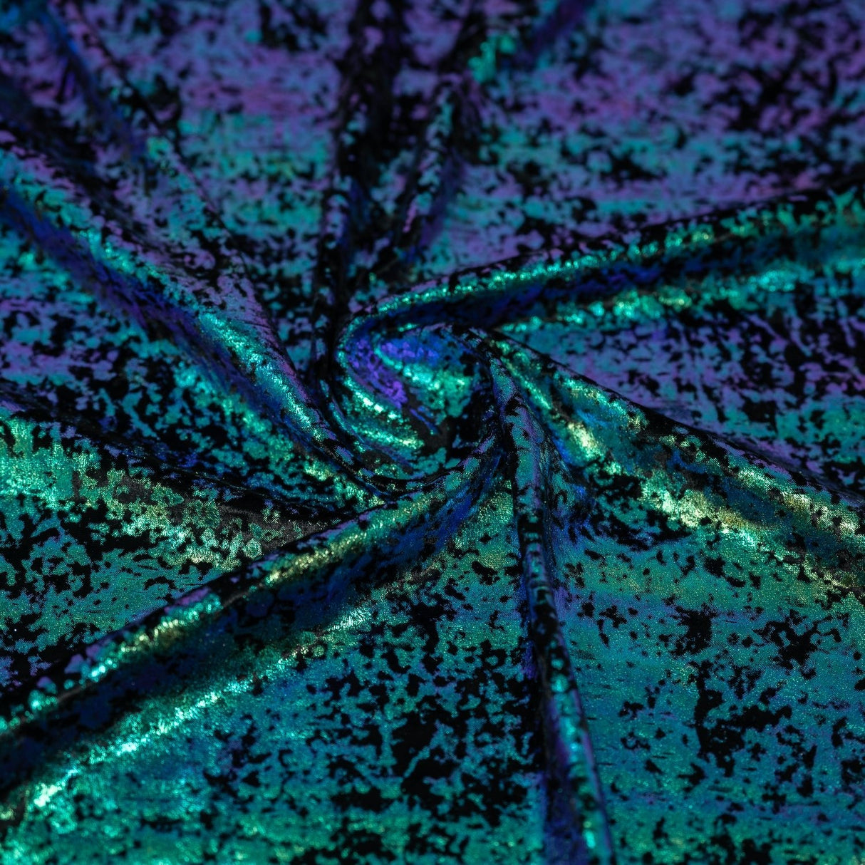Stretch Velvet Foil Fabric