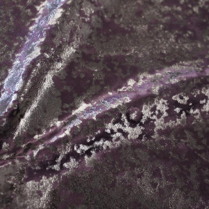 Stretch Velvet Foil Fabric