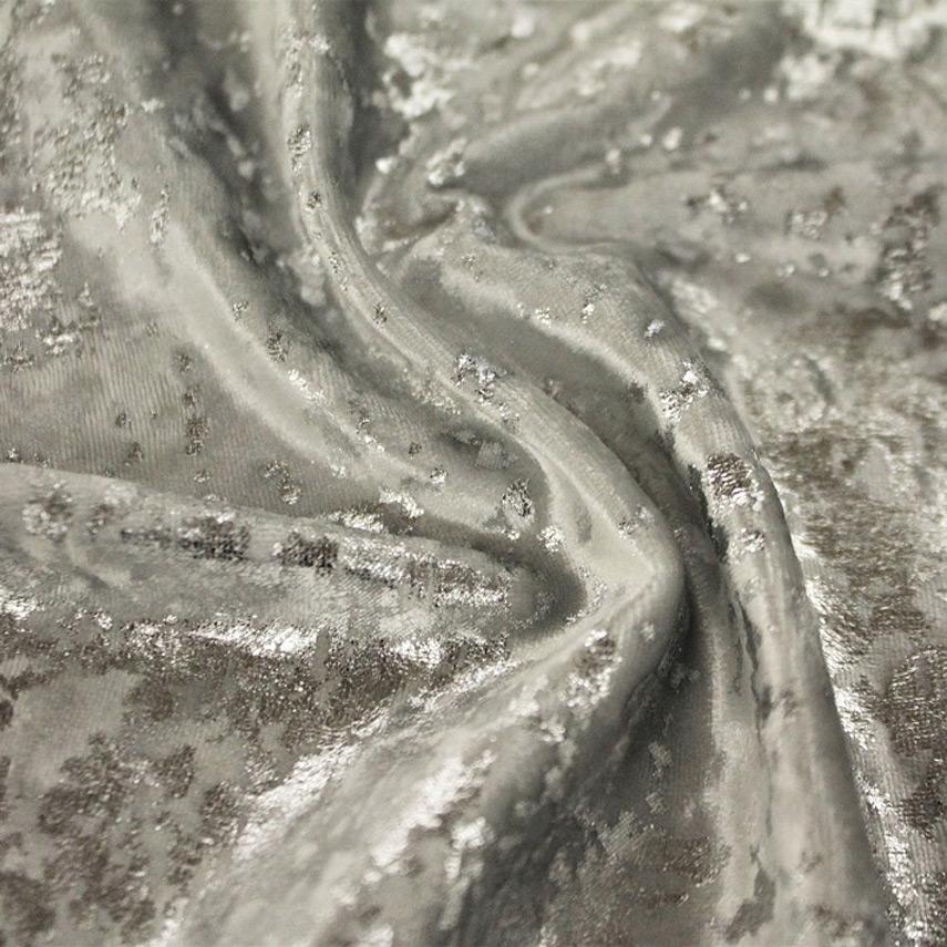 Stretch Velvet Foil Fabric