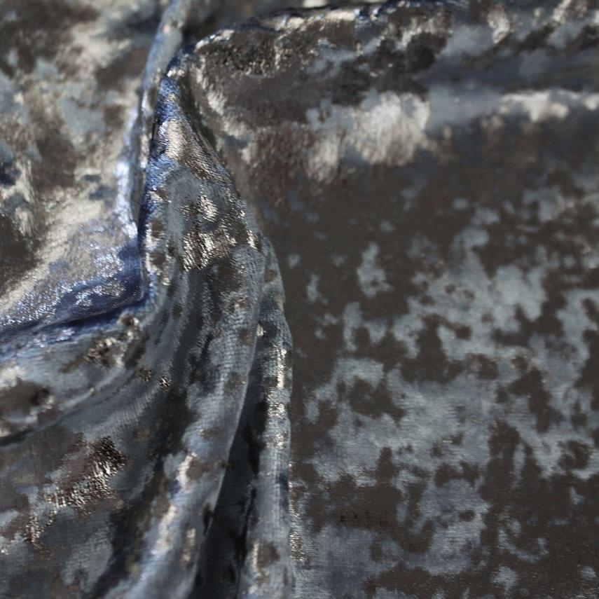 Stretch Velvet Foil Fabric