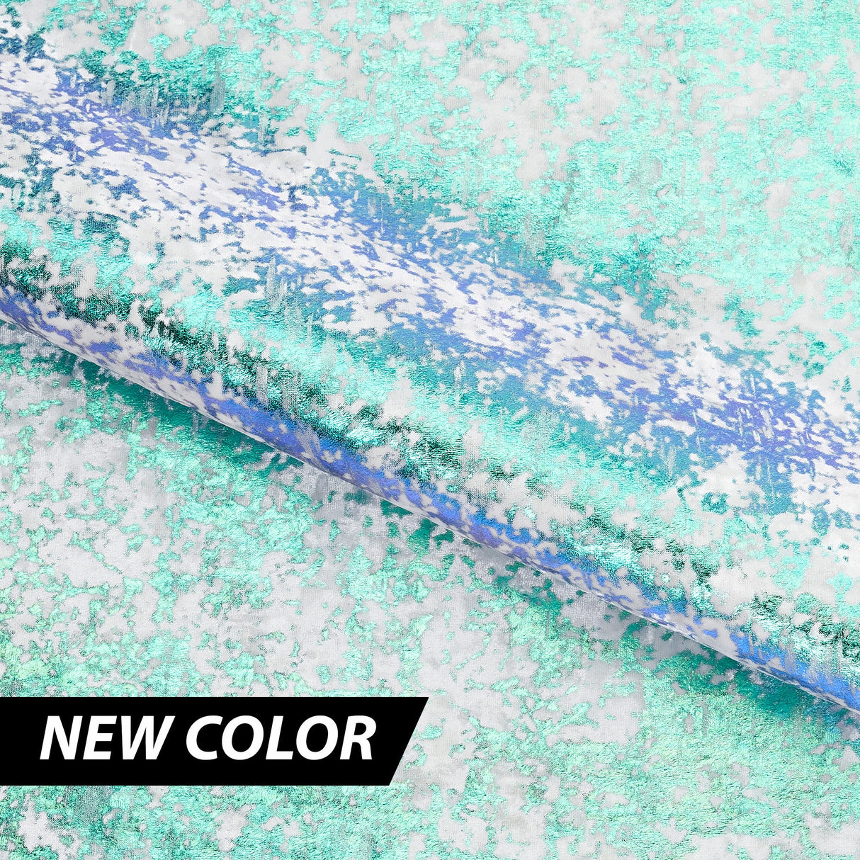 Stretch Velvet Foil Fabric