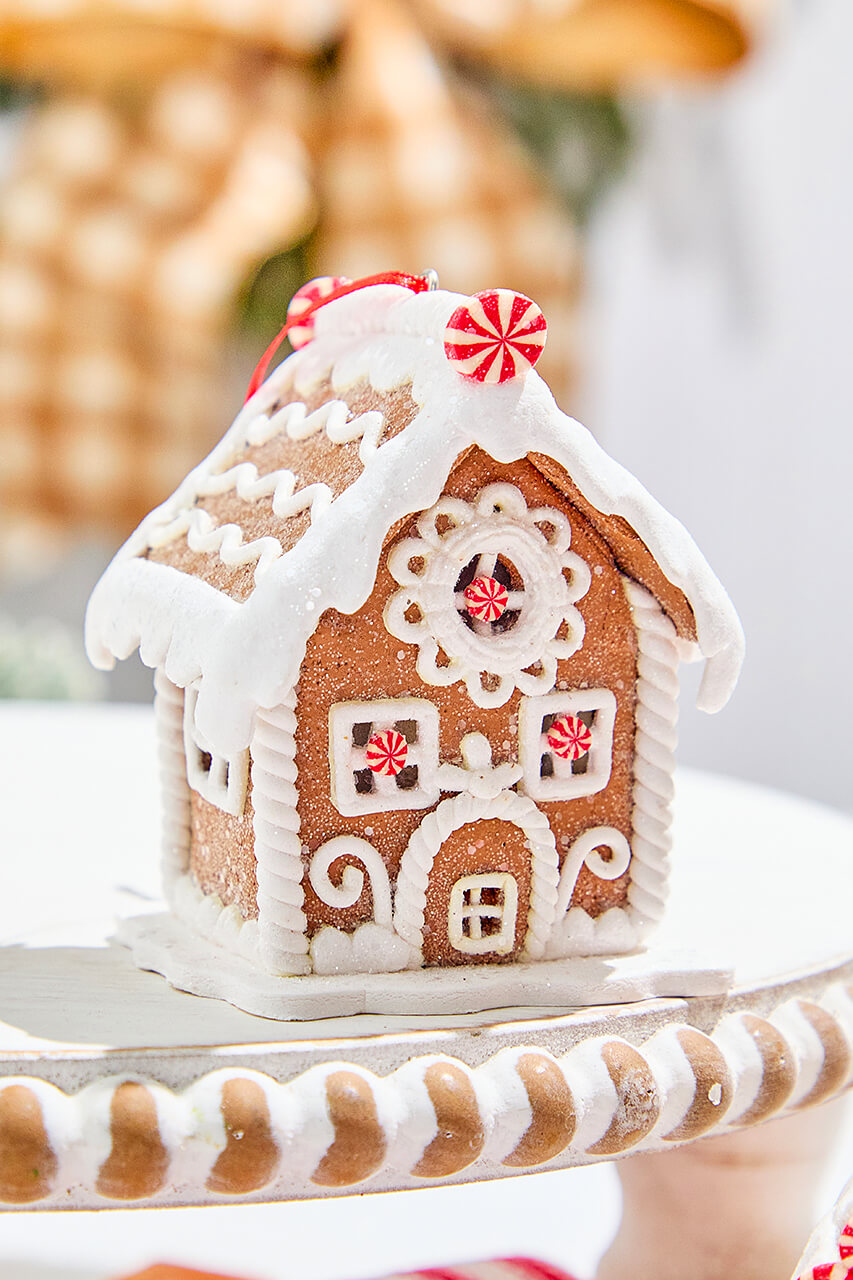 4" Gingerbread House Ornament