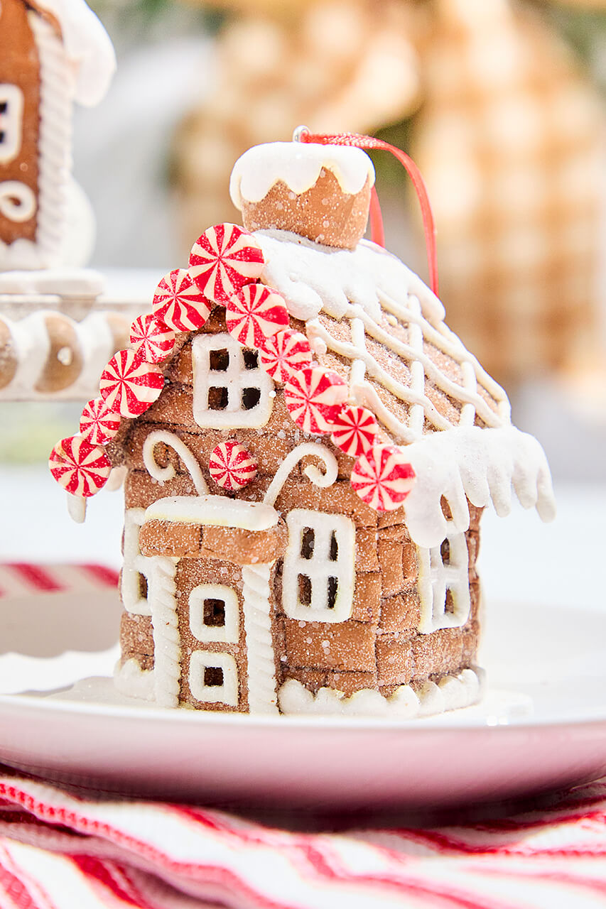 4" Gingerbread House Ornament