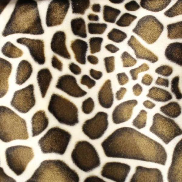 Animal Print Velboa Faux Fur Fabric - Cow, Tiger, Leopard, Giraffe, Dalmatian Dog, 60" Width