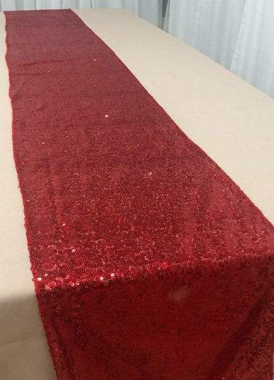 1 Yard Glitz Sequin Table Runner 11 x 96 Inches Sparkling Polyester Linen for Weddings and Events