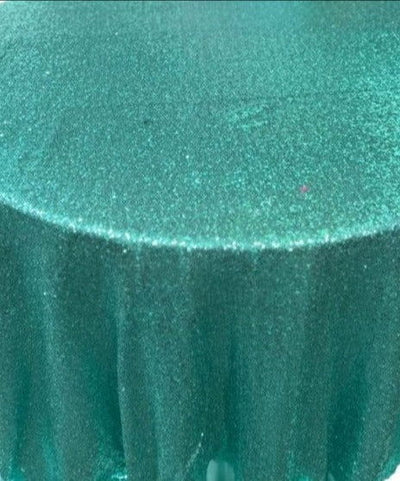 1 Yard Glitz Sequin Round Tablecloth 108 Inches Shiny Polyester Linen for Weddings and Events