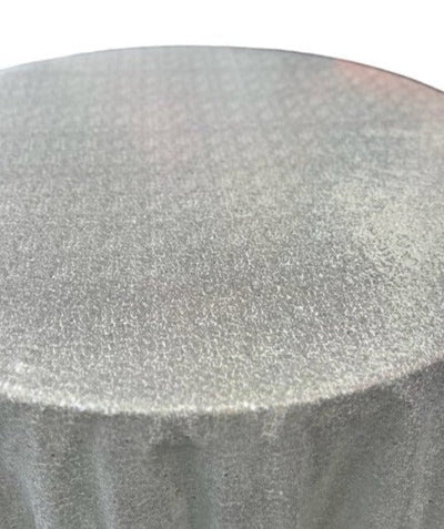 1 Yard Glitz Sequin Tablecloth 108 Inch Round Sparkling Polyester for Weddings and Events