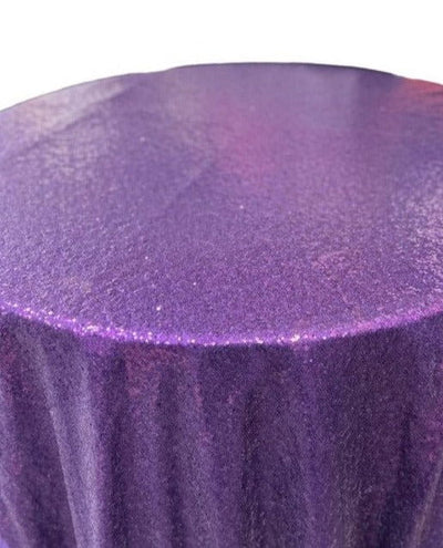 1 Yard Glitz Sequin Round Tablecloth 108 Inches Shiny Polyester Linen for Weddings and Events