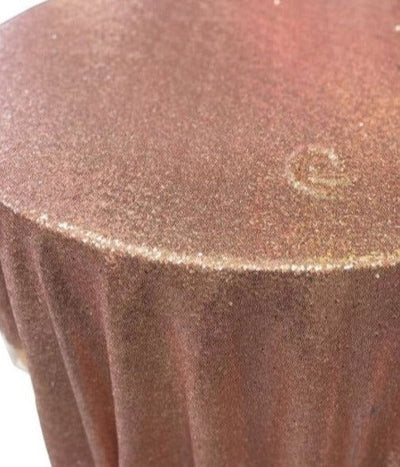 1 Yard Glitz Sequin Tablecloth 108 Inch Round Sparkling Polyester for Weddings and Events