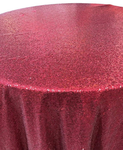1 Yard Glitz Sequin Round Tablecloth 108 Inches Shiny Polyester Linen for Weddings and Events