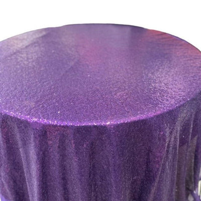 1 Yard Glitz Sequin Round Tablecloth 90 Inches Sparkle Polyester Cover for Party and Wedding Decor