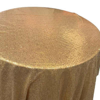 1 Yard Glitz Sequin Tablecloth 90 Inch Round Durable Polyester for Parties and Weddings