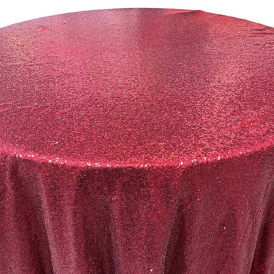 1 Yard Glitz Sequin Round Tablecloth 90 Inches Sparkle Polyester Cover for Party and Wedding Decor