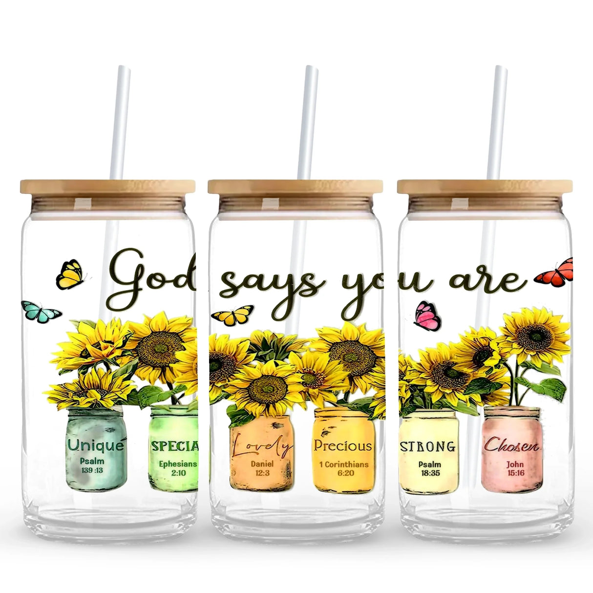 UV DTF Wrap - God's Words (9.7" x4.3")