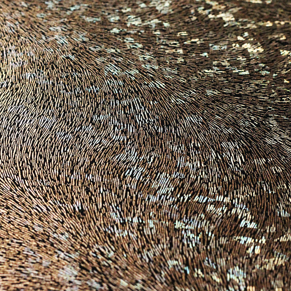 Plume Dust Holo Nylon Spandex Fabric - Multicolor Hologram Plume, 58/60" Width (1 Yard)