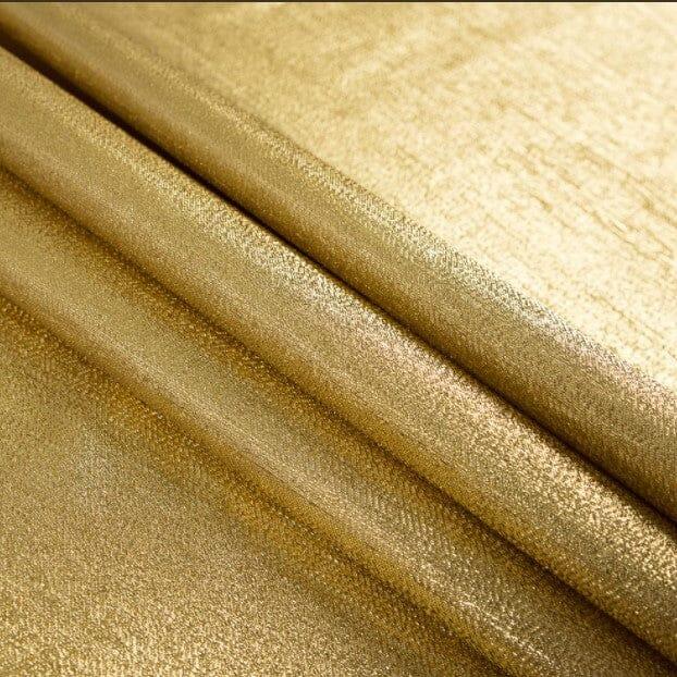 Metallic Lame Metallic Satin Lame Polyester Fabric - Gold And Silver Satin Woven, 60" Width (1 Yard)
