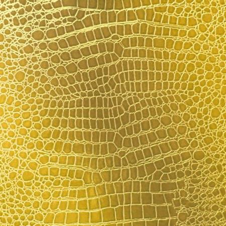 Gold Vinyl Crocodile, 55″ Inches Wide,