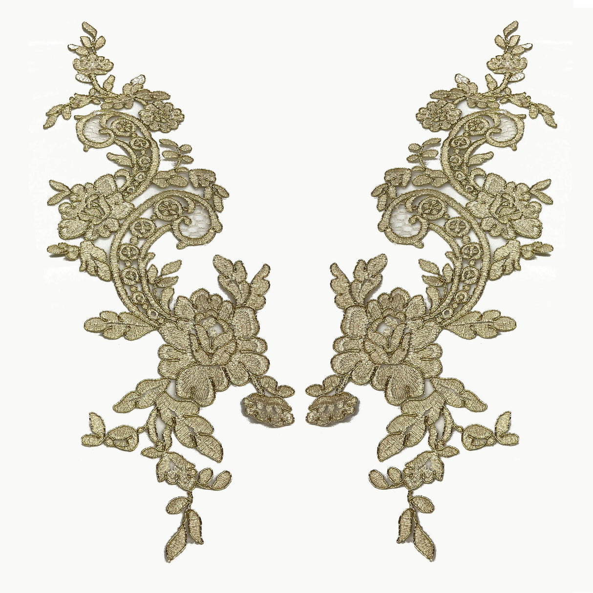 Corded Floral Applique Embellishment