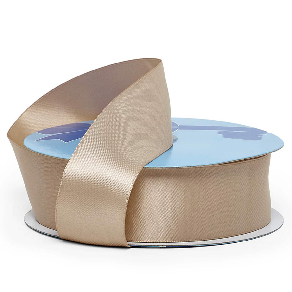 Satin Ribbon for Wedding Flower Arrangements 1 1/2 '' X 50 yd Double Faced 1 / roll Toffee