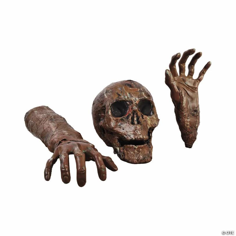 Grave Breaker® Decayed Bones Skull & Skeleton Arms Halloween Decoration