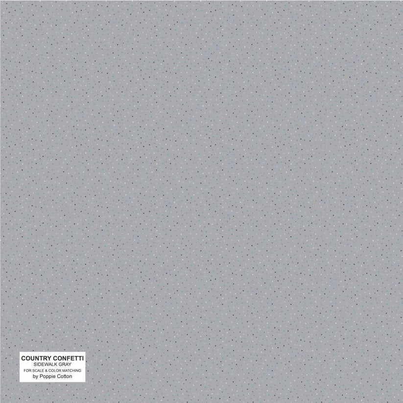 Cotton Fabric Gray Sidewalk 44/45" Width
