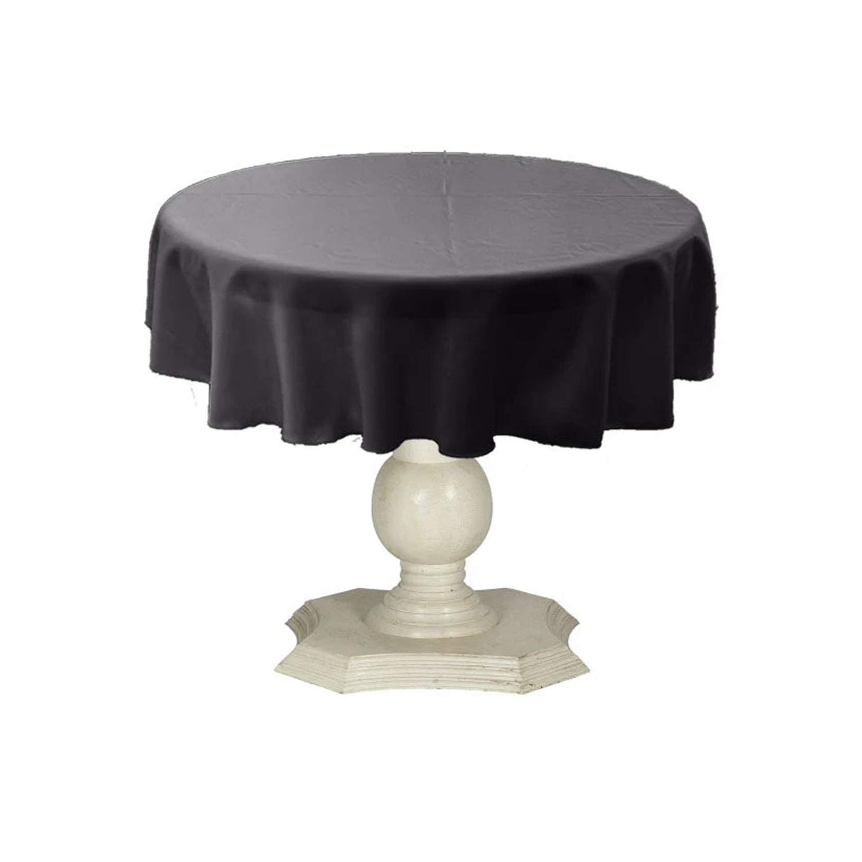 Tablecloth Dull Bridal Satin Fabric - Solid Color, 42" Round (1 Piece)