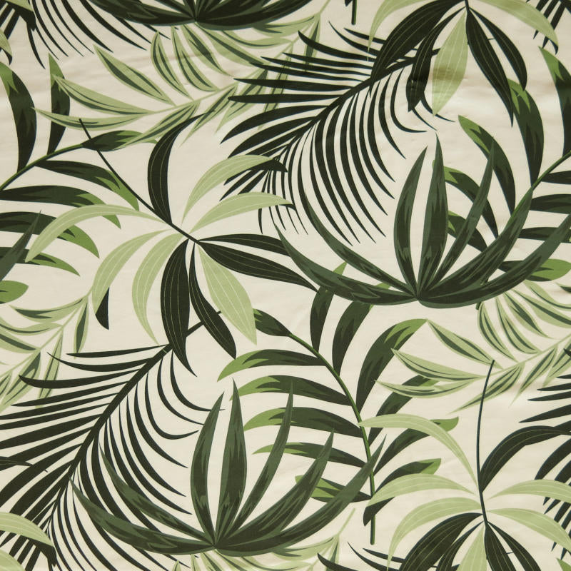 Swim Knit Poly Spandex Green Palms