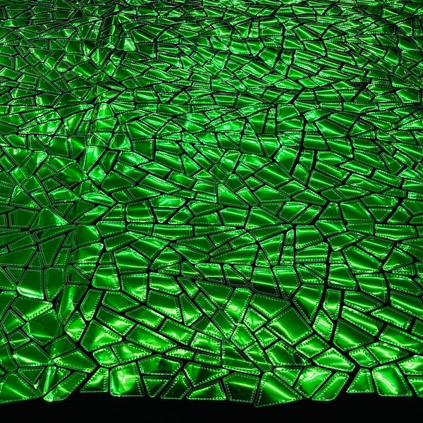 Stretch Velvet Metallic Foil Fabric