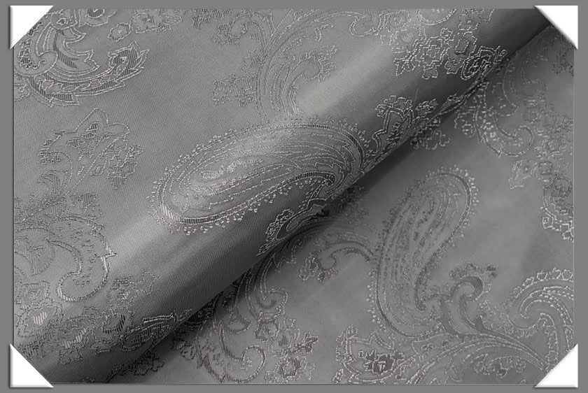 Paisley Lining 100 Percent Rayon/Poly Fabric - Iridescent Paisley, 57" Width