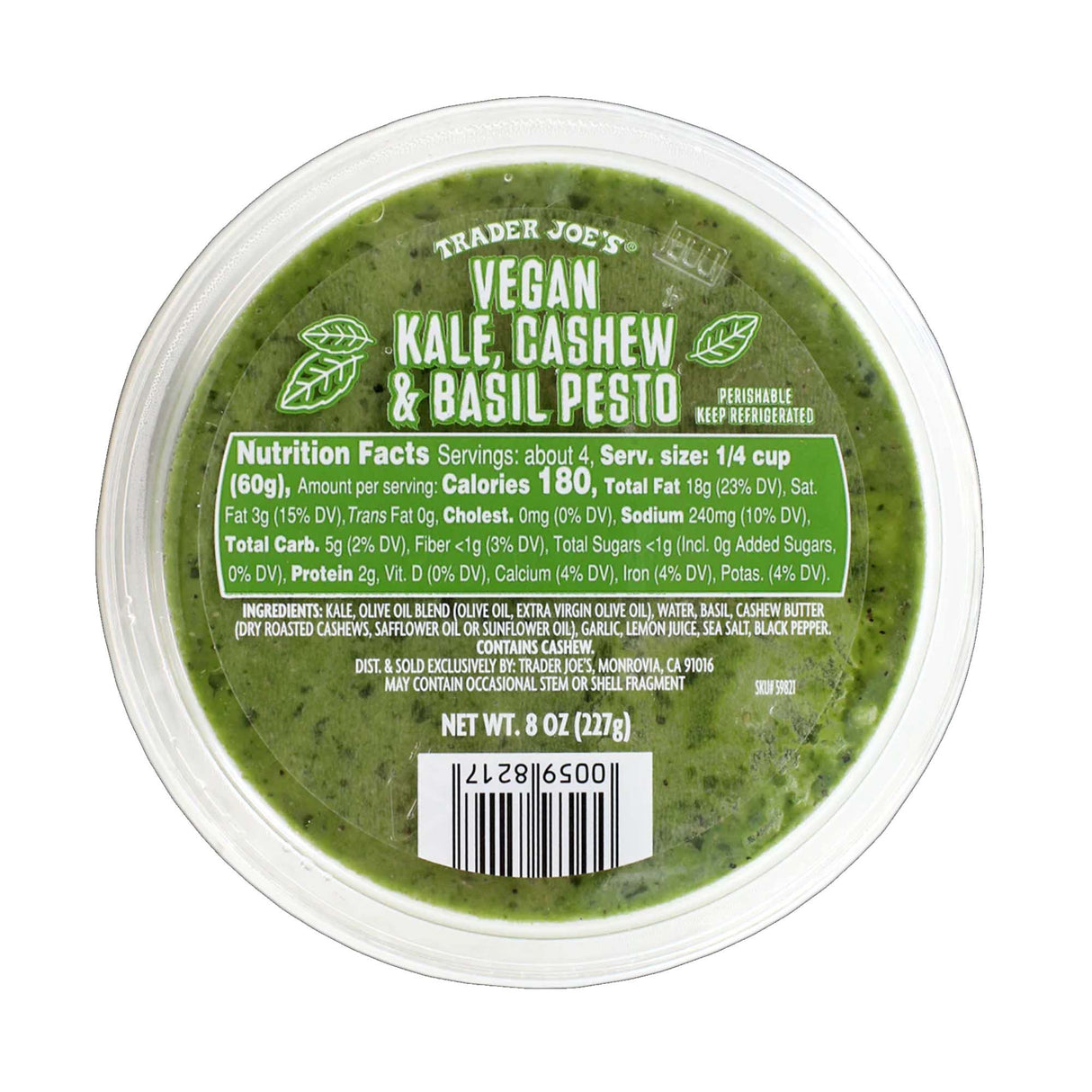 Vegan Kale, Cashew & Basil Pesto – Dairy-Free Green Herb Pesto Sauce